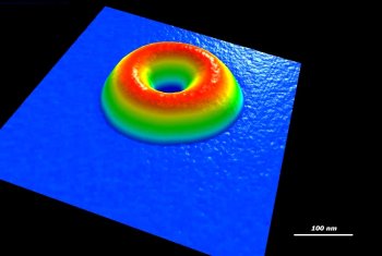 「奈米甜甜圈」作品於「掃描探針顯微鏡 (SPM )影像組」榮獲第二名佳績