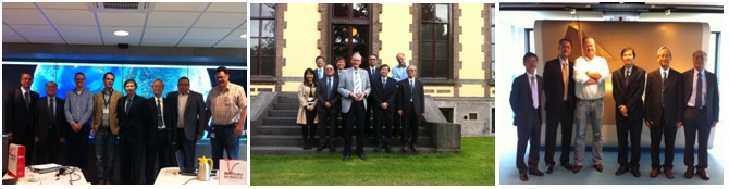 NARLabs delegates taking photo with Holland’s research organizations, from left: SURFsara、KNMI、NIOZ.