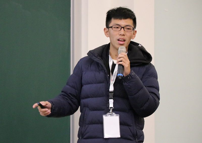 台灣大學機械工程系李冠廷獲得演講競賽第一名。